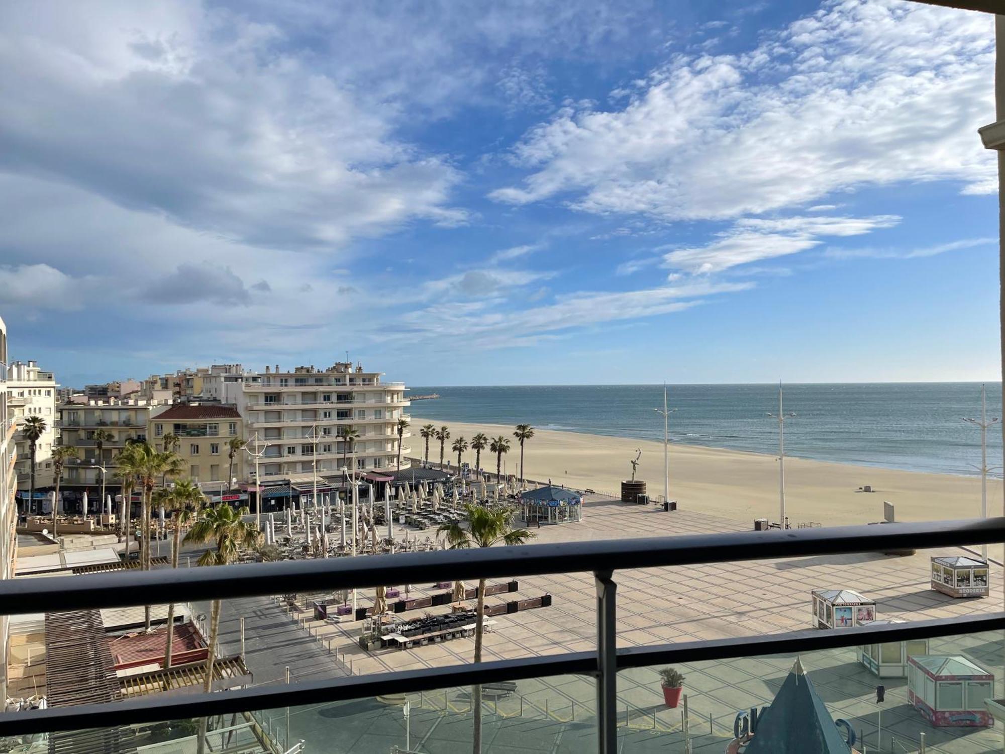 T2 Vue Mer Canet Plage - Le Petit Paradis Esterno foto