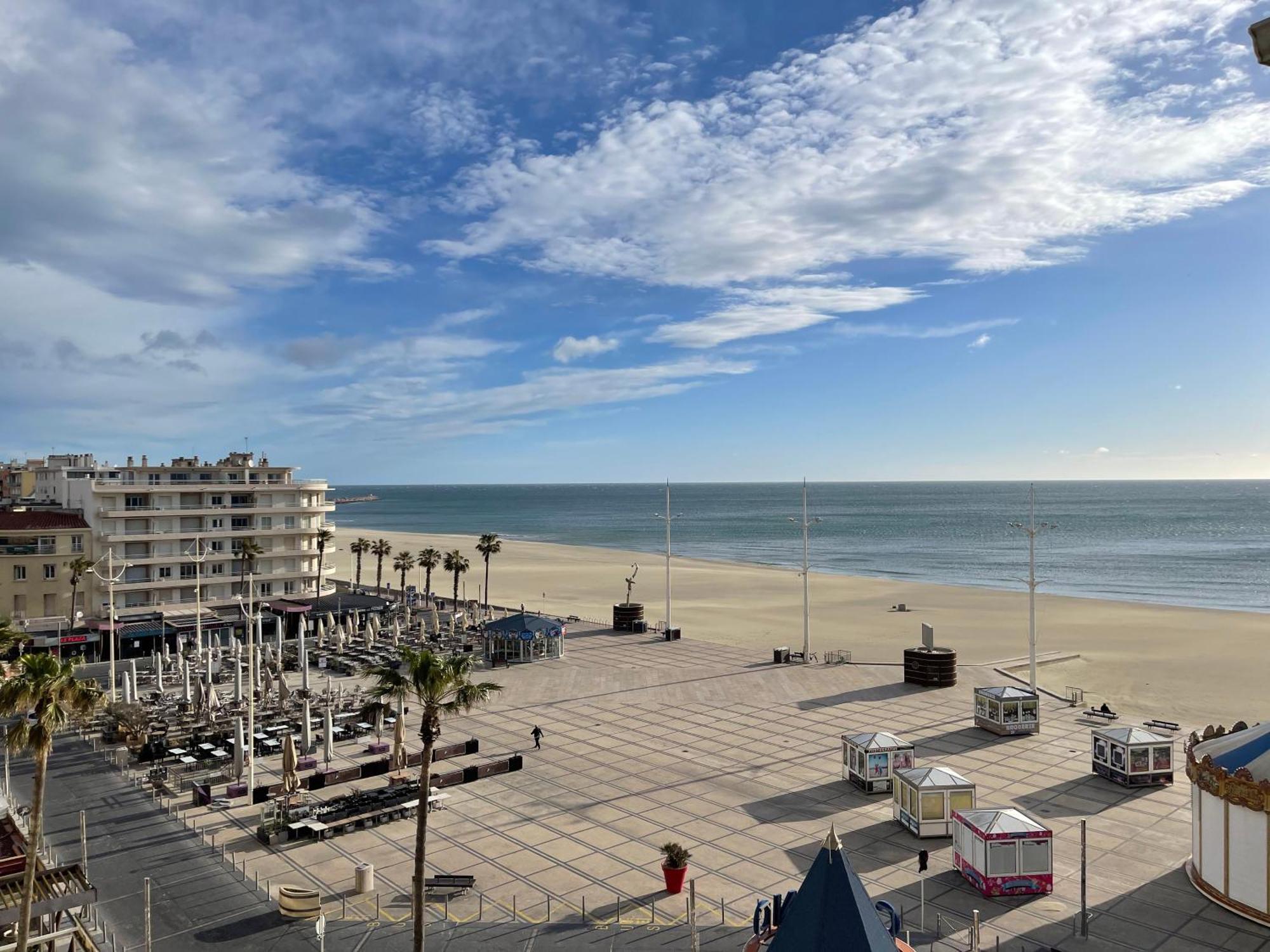 T2 Vue Mer Canet Plage - Le Petit Paradis Esterno foto