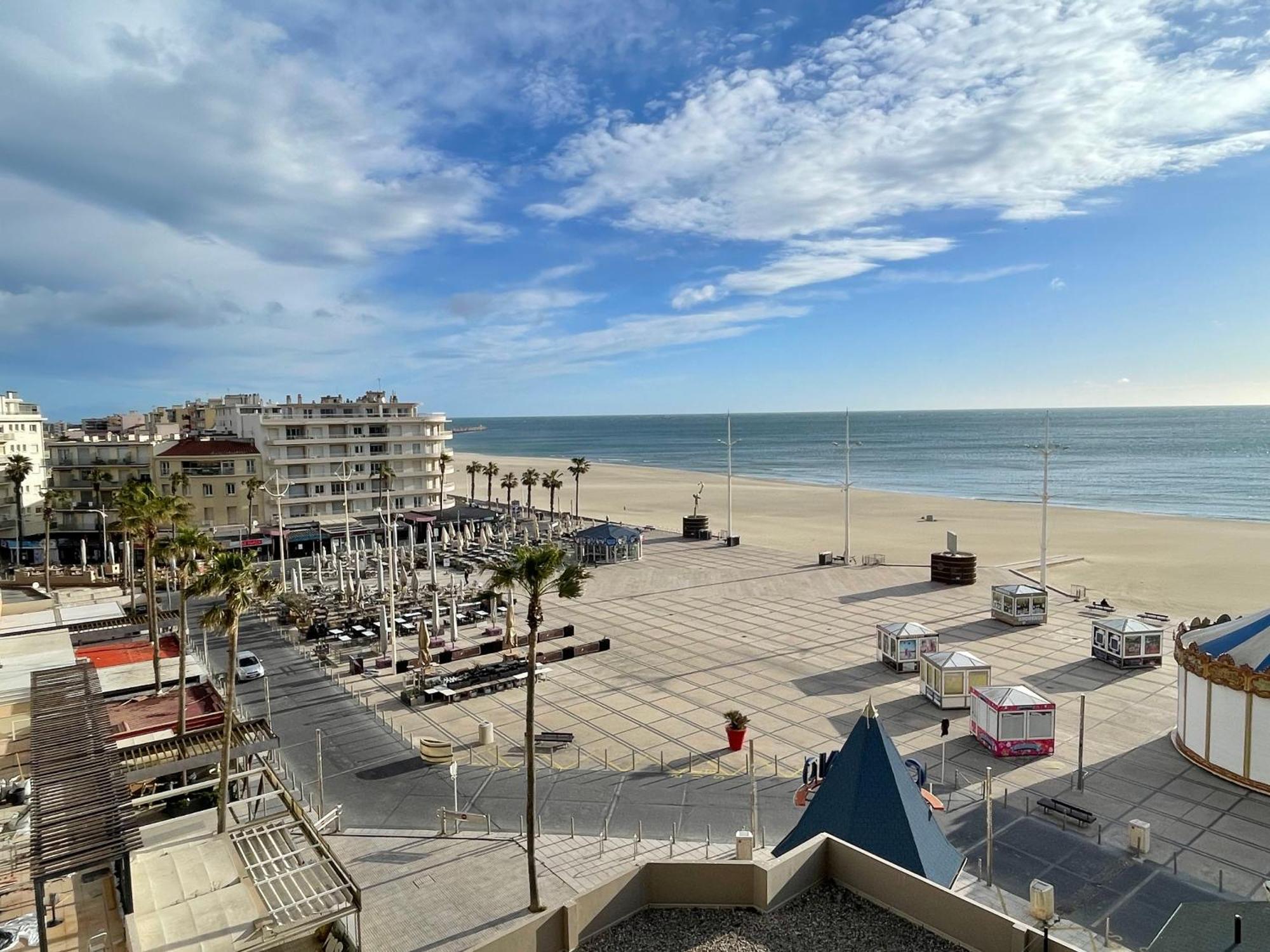 T2 Vue Mer Canet Plage - Le Petit Paradis Esterno foto